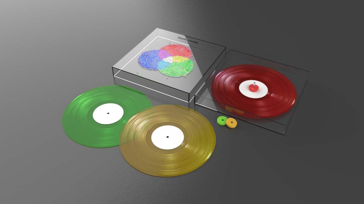 3-D render of lift-off lid box with spindle design